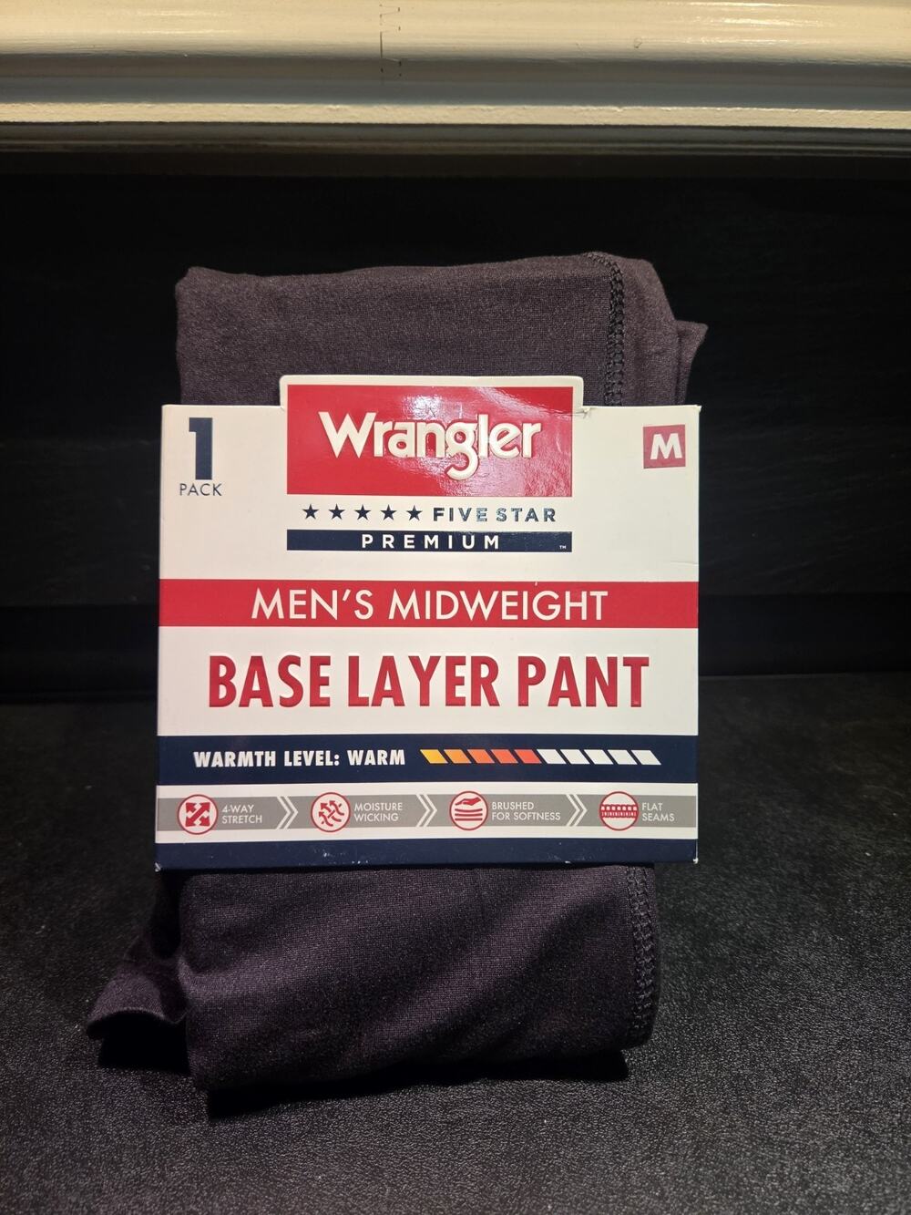 Mens Wrangler Midweight Base Layer Pants (Size Medium) BRAND NEW IN PACKAGE